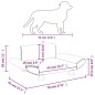 vidaXL Hundebett Hellgrau 70x45x28 cm Stoff vidaXL Hundebett Hellgrau 70x45x28 cm Stoff