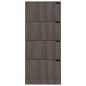 vidaXL Schuhschrank mit 4 Türen Grau Sonoma-Eiche 59x24x136 cm vidaXL Schuhschrank mit 4 Türen Grau Sonoma-Eiche 59x24x136 cm