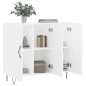 vidaXL Sideboard Weiß 90x34x80 cm Holzwerkstoff vidaXL Sideboard Weiß 90x34x80 cm Holzwerkstoff