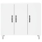 vidaXL Sideboard Weiß 90x34x80 cm Holzwerkstoff vidaXL Sideboard Weiß 90x34x80 cm Holzwerkstoff