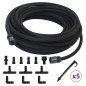 vidaXL Tropfschlauch Schwarz 0,6" 10 m Gummi vidaXL Tropfschlauch Schwarz 0,6" 10 m Gummi