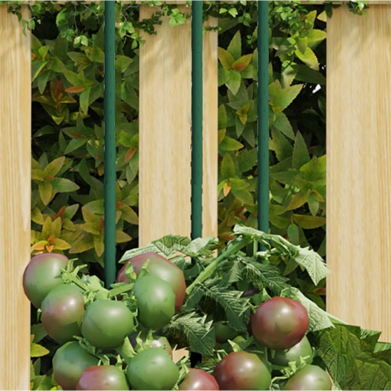 vidaXL Pflanzenstützen 30 Stk. Grün 180 cm Stahl vidaXL Pflanzenstützen 30 Stk. Grün 180 cm Stahl