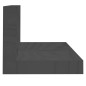 vidaXL Wandregale 2 Stk. Grau 110x11x9 cm Massivholz Kiefer vidaXL Wandregale 2 Stk. Grau 110x11x9 cm Massivholz Kiefer
