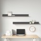 vidaXL Wandregale 2 Stk. Grau 110x11x9 cm Massivholz Kiefer vidaXL Wandregale 2 Stk. Grau 110x11x9 cm Massivholz Kiefer