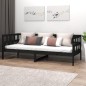 vidaXL Tagesbett Schwarz Massivholz Kiefer 90x190 cm vidaXL Tagesbett Schwarz Massivholz Kiefer 90x190 cm