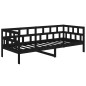 vidaXL Tagesbett Schwarz Massivholz Kiefer 90x190 cm vidaXL Tagesbett Schwarz Massivholz Kiefer 90x190 cm