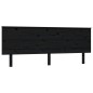 vidaXL Kopfteil Schwarz 204x6x82,5 cm Massivholz Kiefer vidaXL Kopfteil Schwarz 204x6x82,5 cm Massivholz Kiefer