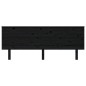 vidaXL Kopfteil Schwarz 204x6x82,5 cm Massivholz Kiefer vidaXL Kopfteil Schwarz 204x6x82,5 cm Massivholz Kiefer
