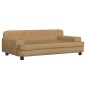 Hundebett Braun 90x53x30 cm Samt Hundebett Braun 90x53x30 cm Samt