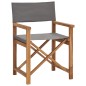 vidaXL Regiestühle 2 Stk. Klappbar Grau Massivholz Teak vidaXL Regiestühle 2 Stk. Klappbar Grau Massivholz Teak