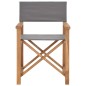 vidaXL Regiestühle 2 Stk. Klappbar Grau Massivholz Teak vidaXL Regiestühle 2 Stk. Klappbar Grau Massivholz Teak