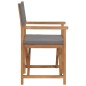 vidaXL Regiestühle 2 Stk. Klappbar Grau Massivholz Teak vidaXL Regiestühle 2 Stk. Klappbar Grau Massivholz Teak
