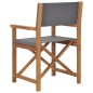 vidaXL Regiestühle 2 Stk. Klappbar Grau Massivholz Teak vidaXL Regiestühle 2 Stk. Klappbar Grau Massivholz Teak