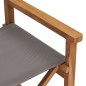 vidaXL Regiestühle 2 Stk. Klappbar Grau Massivholz Teak vidaXL Regiestühle 2 Stk. Klappbar Grau Massivholz Teak