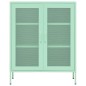 vidaXL Lagerschrank Minzgrün 80x35x101,5 cm Stahl vidaXL Lagerschrank Minzgrün 80x35x101,5 cm Stahl