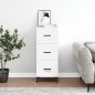 vidaXL Sideboard Weiß 34,5x34x90 cm Holzwerkstoff vidaXL Sideboard Weiß 34,5x34x90 cm Holzwerkstoff
