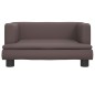 Hundebett Braun 60x40x30 cm Kunstleder Hundebett Braun 60x40x30 cm Kunstleder