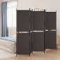 vidaXL 5-tlg. Paravent Braun 250x200 cm Stoff vidaXL 5-tlg. Paravent Braun 250x200 cm Stoff