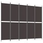 vidaXL 5-tlg. Paravent Braun 250x200 cm Stoff vidaXL 5-tlg. Paravent Braun 250x200 cm Stoff