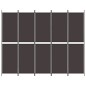 vidaXL 5-tlg. Paravent Braun 250x200 cm Stoff vidaXL 5-tlg. Paravent Braun 250x200 cm Stoff