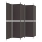 vidaXL 5-tlg. Paravent Braun 250x200 cm Stoff vidaXL 5-tlg. Paravent Braun 250x200 cm Stoff