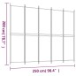 vidaXL 5-tlg. Paravent Braun 250x200 cm Stoff vidaXL 5-tlg. Paravent Braun 250x200 cm Stoff