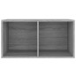vidaXL Schallplatten-Box Grau Sonoma 71x34x36cm Holzwerkstoff vidaXL Schallplatten-Box Grau Sonoma 71x34x36cm Holzwerkstoff
