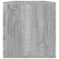 vidaXL Schallplatten-Box Grau Sonoma 71x34x36cm Holzwerkstoff vidaXL Schallplatten-Box Grau Sonoma 71x34x36cm Holzwerkstoff