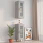 vidaXL Hängeschrank Betongrau 34,5x34x90 cm vidaXL Hängeschrank Betongrau 34,5x34x90 cm