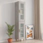 vidaXL Hängeschrank Betongrau 34,5x34x90 cm vidaXL Hängeschrank Betongrau 34,5x34x90 cm