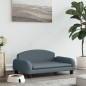 Hundebett Dunkelgrau 70x45x30 cm Stoff Hundebett Dunkelgrau 70x45x30 cm Stoff