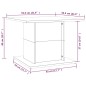 vidaXL Couchtisch Räuchereiche 55,5x55,5x40 cm Holzwerkstoff vidaXL Couchtisch Räuchereiche 55,5x55,5x40 cm Holzwerkstoff