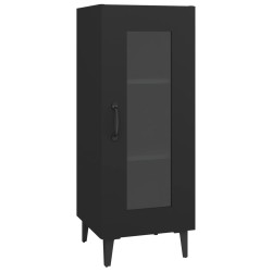 vidaXL Sideboard Schwarz 34,5x34x90 cm Holzwerkstoff