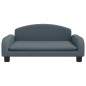 Hundebett Dunkelgrau 70x45x30 cm Stoff Hundebett Dunkelgrau 70x45x30 cm Stoff