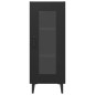 vidaXL Sideboard Schwarz 34,5x34x90 cm Holzwerkstoff vidaXL Sideboard Schwarz 34,5x34x90 cm Holzwerkstoff
