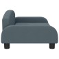Hundebett Dunkelgrau 70x45x30 cm Stoff Hundebett Dunkelgrau 70x45x30 cm Stoff