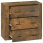 vidaXL Sideboard Räuchereiche 80x33x70 cm Holzwerkstoff vidaXL Sideboard Räuchereiche 80x33x70 cm Holzwerkstoff