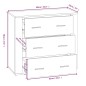 vidaXL Sideboard Räuchereiche 80x33x70 cm Holzwerkstoff vidaXL Sideboard Räuchereiche 80x33x70 cm Holzwerkstoff