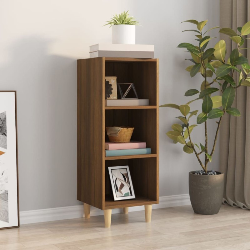 vidaXL Sideboard Braun Eichen-Optik 34,5x32,5x90 cm Holzwerkstoff vidaXL Sideboard Braun Eichen-Optik 34,5x32,5x90 cm Holzwerkstoff