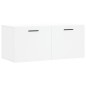 vidaXL Wandschrank Weiß 80x36,5x35 cm Holzwerkstoff vidaXL Wandschrank Weiß 80x36,5x35 cm Holzwerkstoff