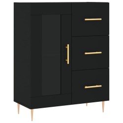 vidaXL Sideboard Schwarz 69,5x34x90 cm Holzwerkstoff