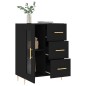 vidaXL Sideboard Schwarz 69,5x34x90 cm Holzwerkstoff vidaXL Sideboard Schwarz 69,5x34x90 cm Holzwerkstoff
