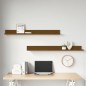 vidaXL Wandregale 2 Stk. Honigbraun 110x11x9 cm Massivholz Kiefer vidaXL Wandregale 2 Stk. Honigbraun 110x11x9 cm Massivholz Kiefer