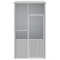 Voliere Grau 115x78x200 cm Verzinkter Stahl Voliere Grau 115x78x200 cm Verzinkter Stahl