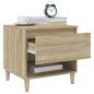 vidaXL Nachttisch Sonoma-Eiche 50x46x50 cm Holzwerkstoff vidaXL Nachttisch Sonoma-Eiche 50x46x50 cm Holzwerkstoff