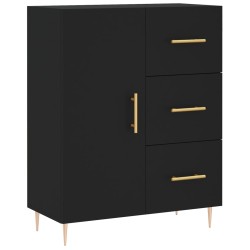 vidaXL Sideboard Schwarz 69,5x34x90 cm Holzwerkstoff