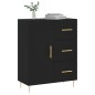 vidaXL Sideboard Schwarz 69,5x34x90 cm Holzwerkstoff vidaXL Sideboard Schwarz 69,5x34x90 cm Holzwerkstoff