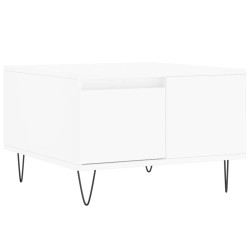 vidaXL Couchtisch Weiß 55x55x36,5 cm Holzwerkstoff