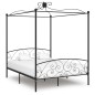 vidaXL Himmelbett-Gestell Schwarz Metall 180 x 200 cm vidaXL Himmelbett-Gestell Schwarz Metall 180 x 200 cm