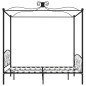 vidaXL Himmelbett-Gestell Schwarz Metall 180 x 200 cm vidaXL Himmelbett-Gestell Schwarz Metall 180 x 200 cm